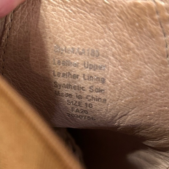 Madewell The Carina Leather Ankle Boots in English Saddle Leather Womens Size 10 - Picture 7 of 10